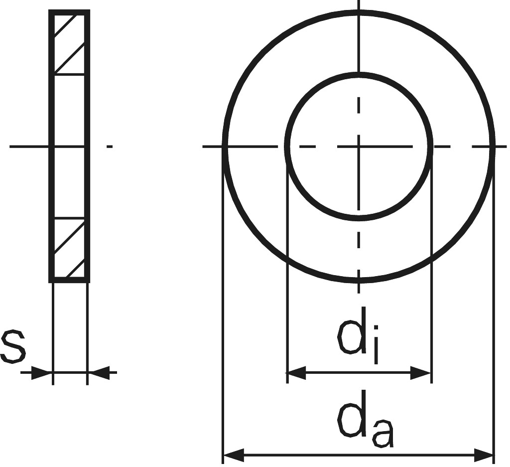 DIN 1052 25 x  92 x 8 St