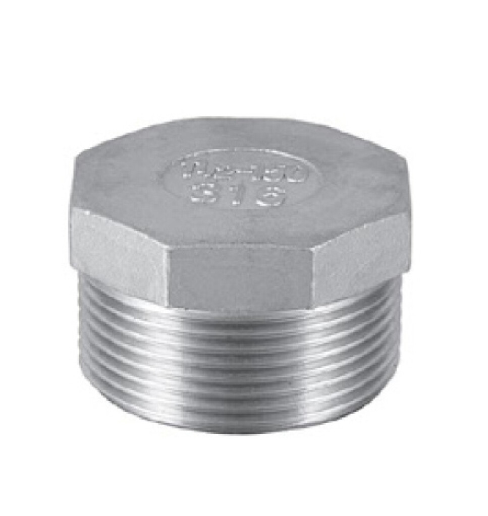 6-kt.-Stopfen    3/4" Edelstahl  A4