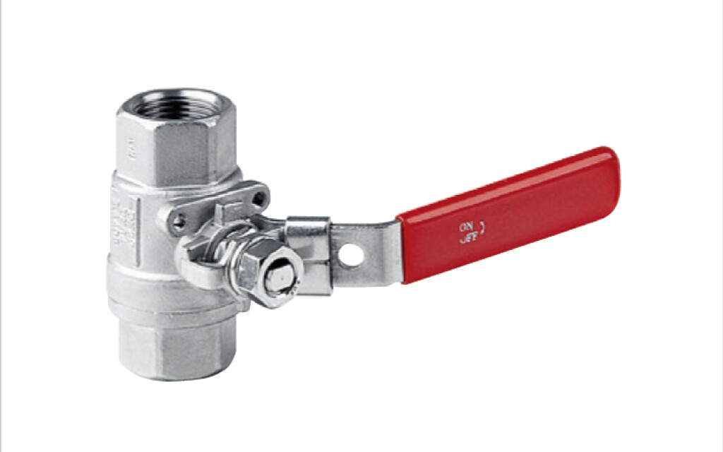 Sleeve ball valve   1/4" type 300 one piece stainless steel 1.4408/1.4401