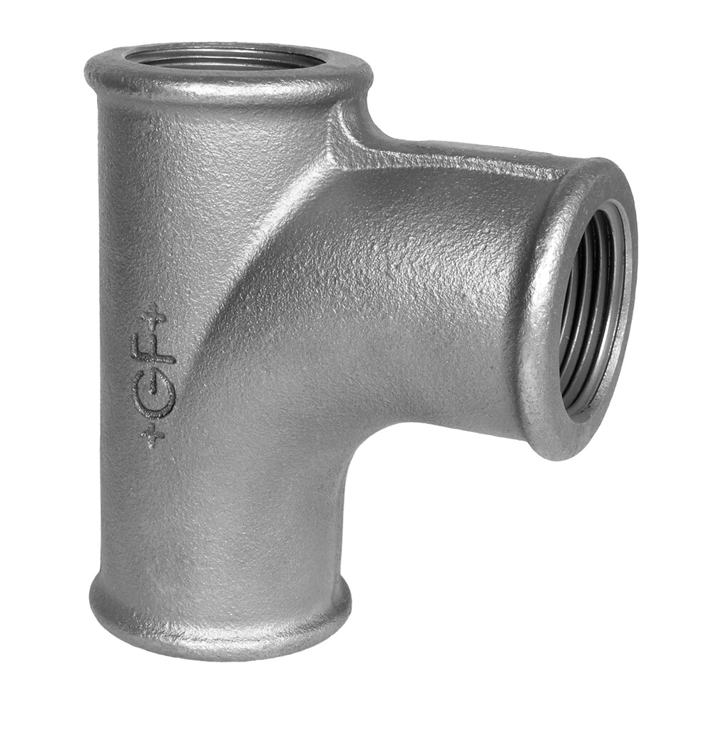 GF  131  Bogen-T-Stück 3    " verzinkt