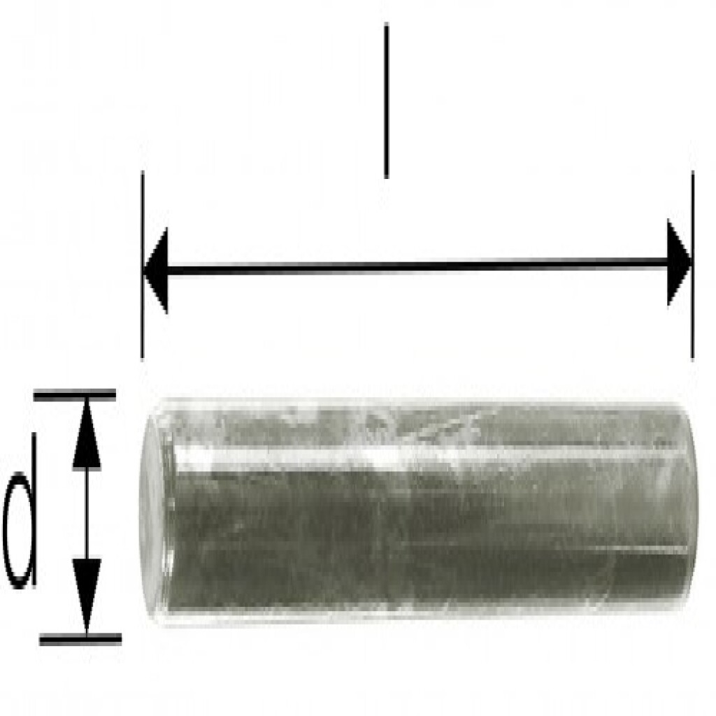 Round steel bars  12 x 240 zinc-plated, bevel on both sides