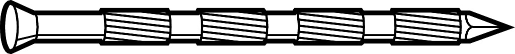 Steel nails  4,5 x 100  riffled zinc-plated