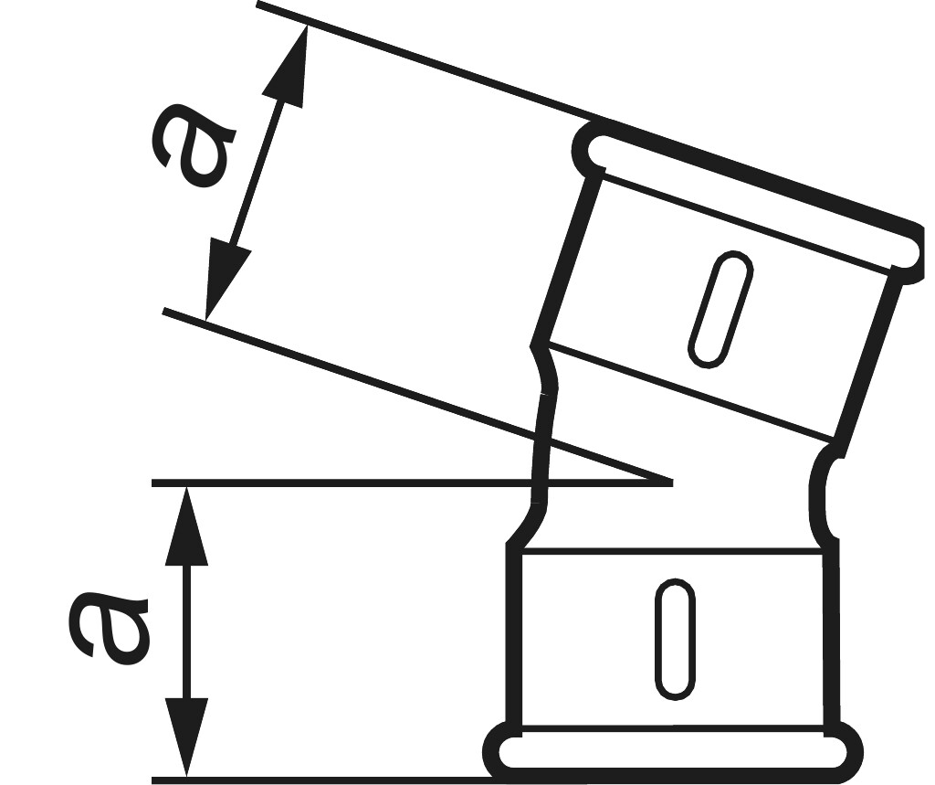GF  54  Bogen 1    " verzinkt GF  54  Bogen 1    " verzinkt