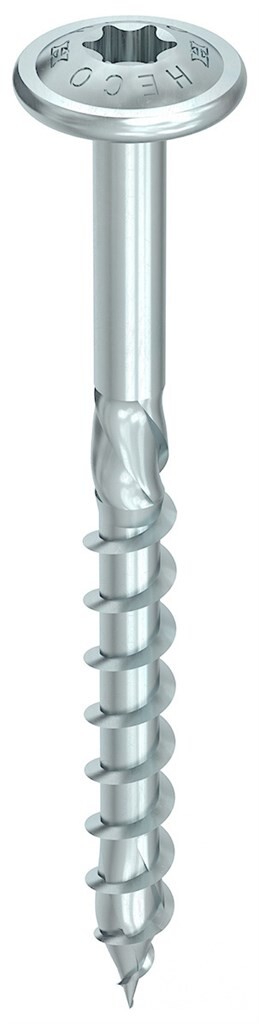 HECO-TOPIX®-plus  8 x 140 T-40  plate head, partial thread, zinc plated blue, A3K