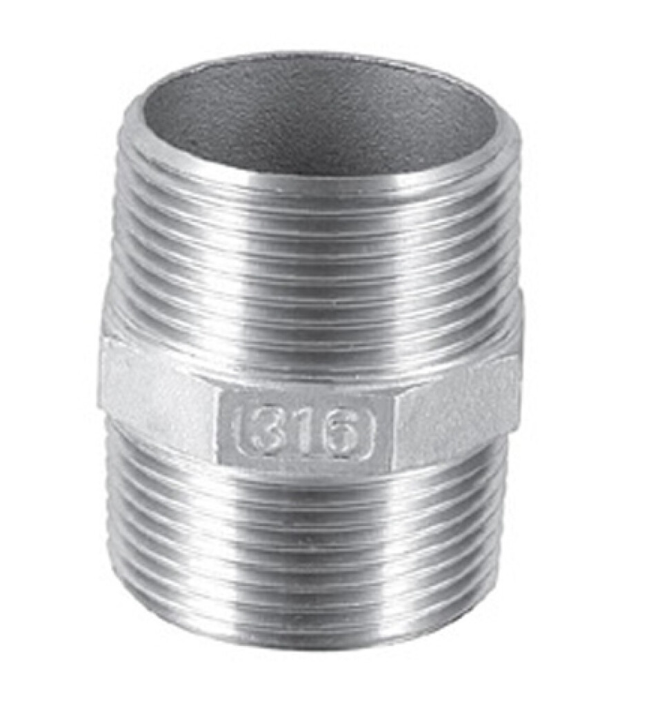 Hexagon nipple    1/8" stainless steel A4