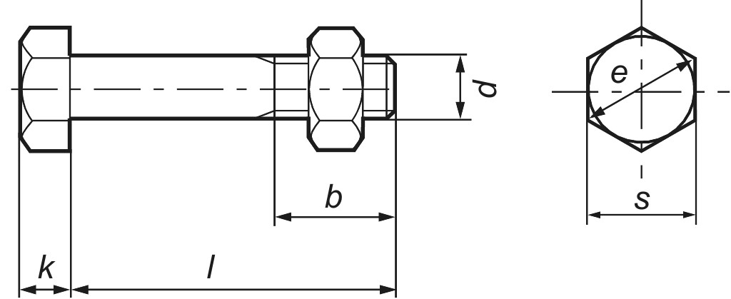 DIN 7990  M 16 x  90  with nut 4.6 hot-dip galvanized