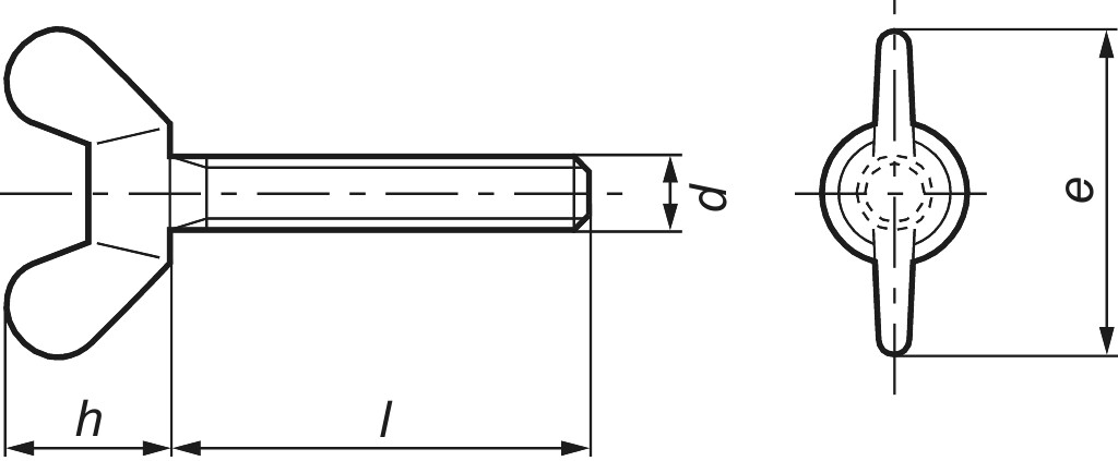 DIN 316 M  8 x 25 malleable cast iron