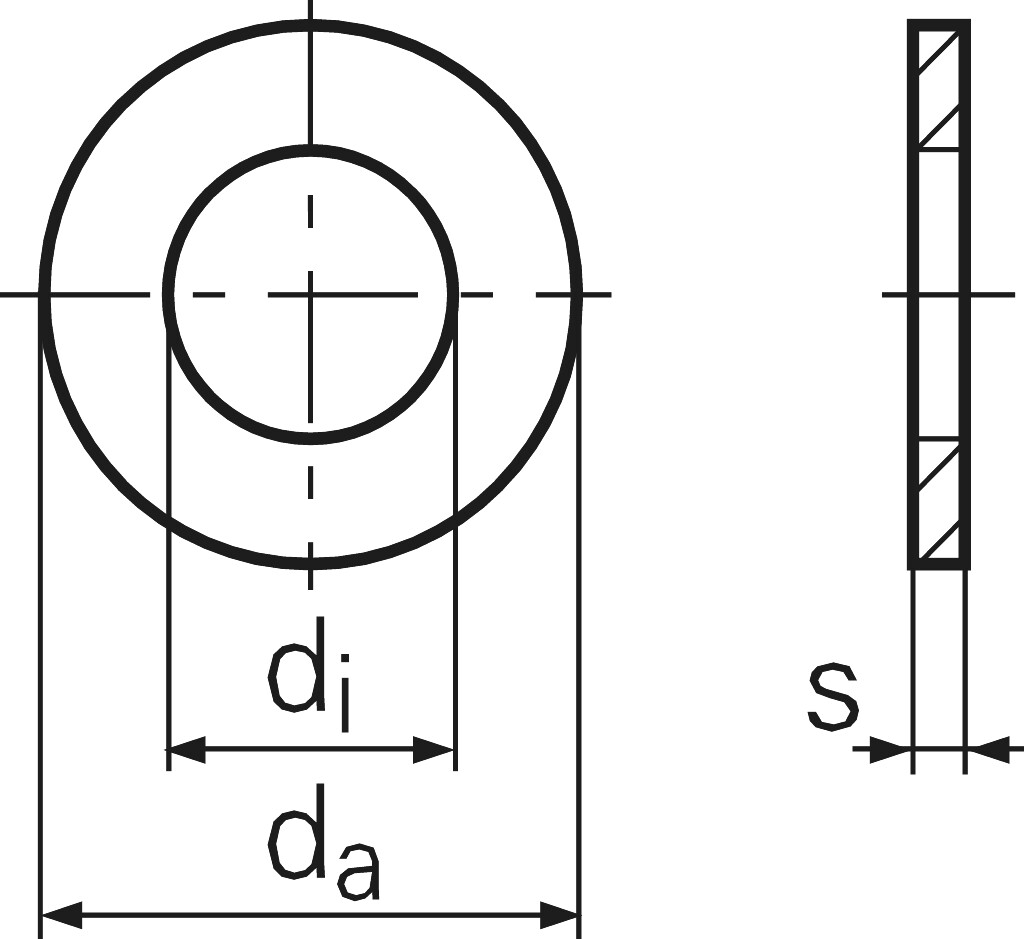 DIN 125  A  8,4  200HV verzinkt