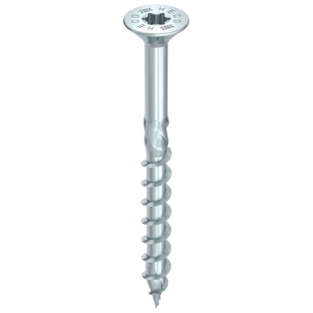 HECO-TOPIX®-plus  6,0 x 150 HD-30 Countersunk head, partial thread  zinc plated blue, A3K