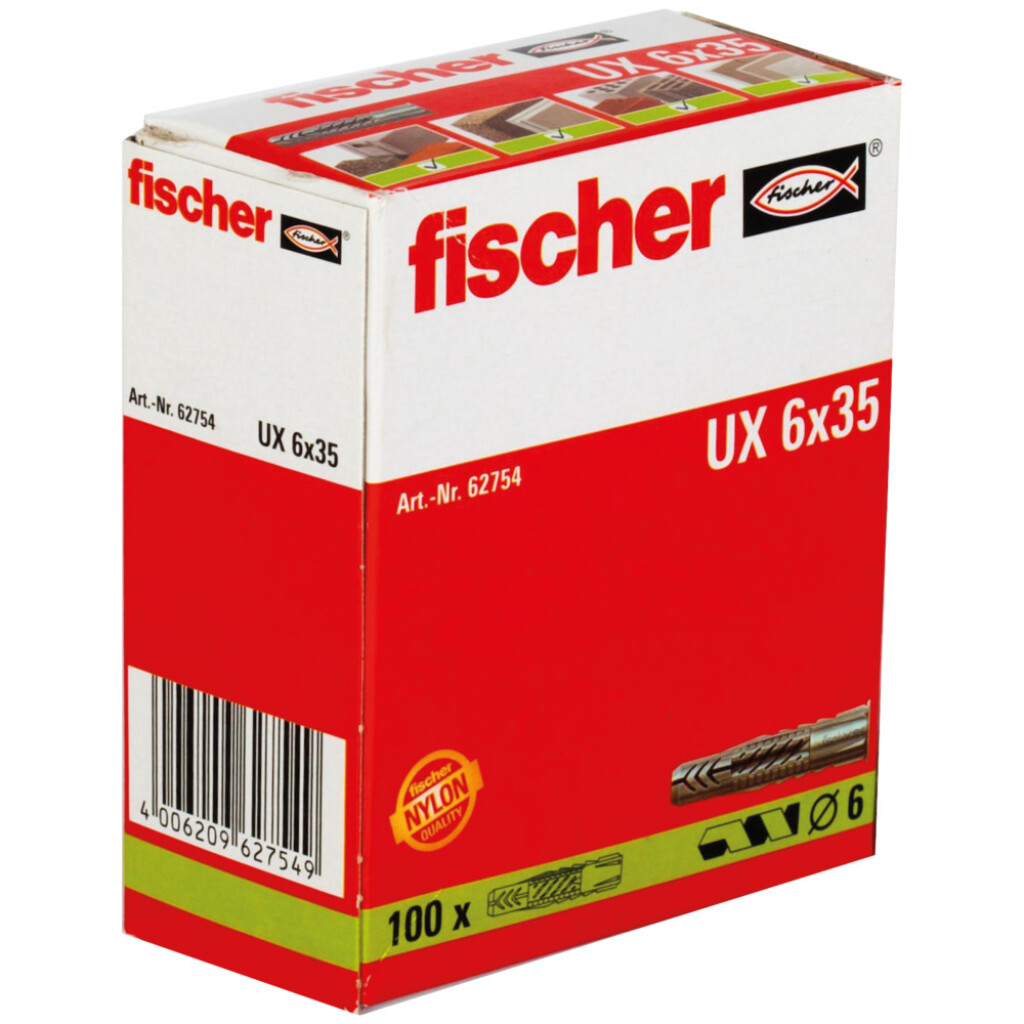 FISCHER universal plug UX 6 x 35 no. 62754