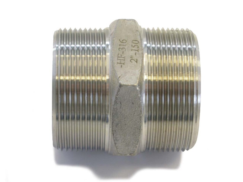 Hexagon nipple  no 34 DIN 2990 black  1 1/2"