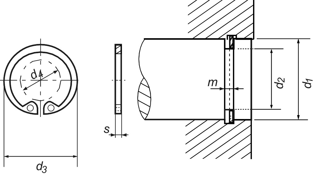 DIN 472  I 180  Fdst