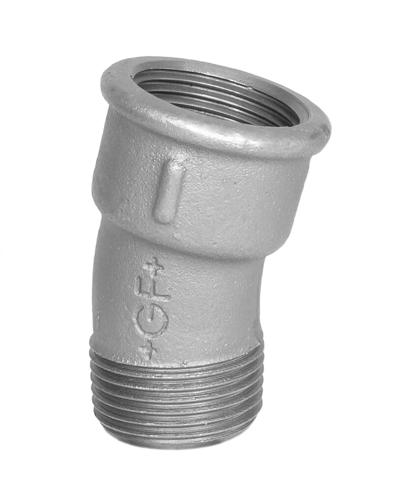 GF  53  bend 2 1/2" zinc-plated