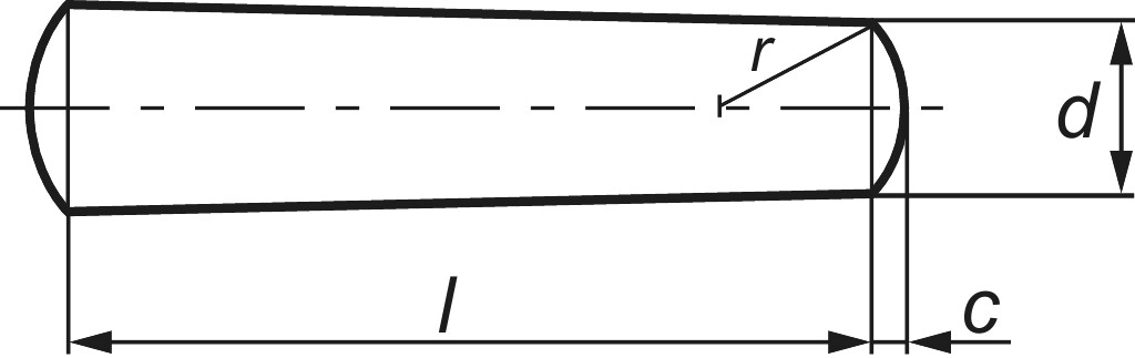 DIN 1  B  2,5 x 16   steel