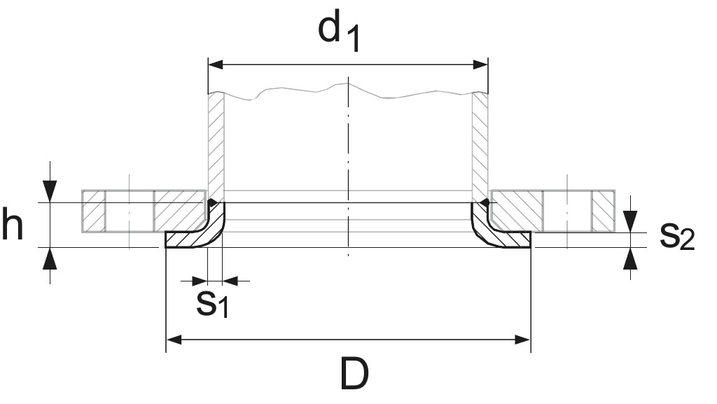 similar DIN 2642, G 32/ 42,4 x 2,6 St 35.8 I