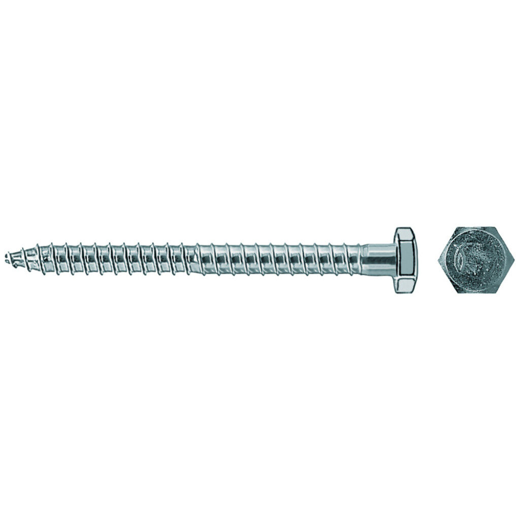 Fischer safety screws  7 x 105 zinc-plated  no 80406 hexagon head