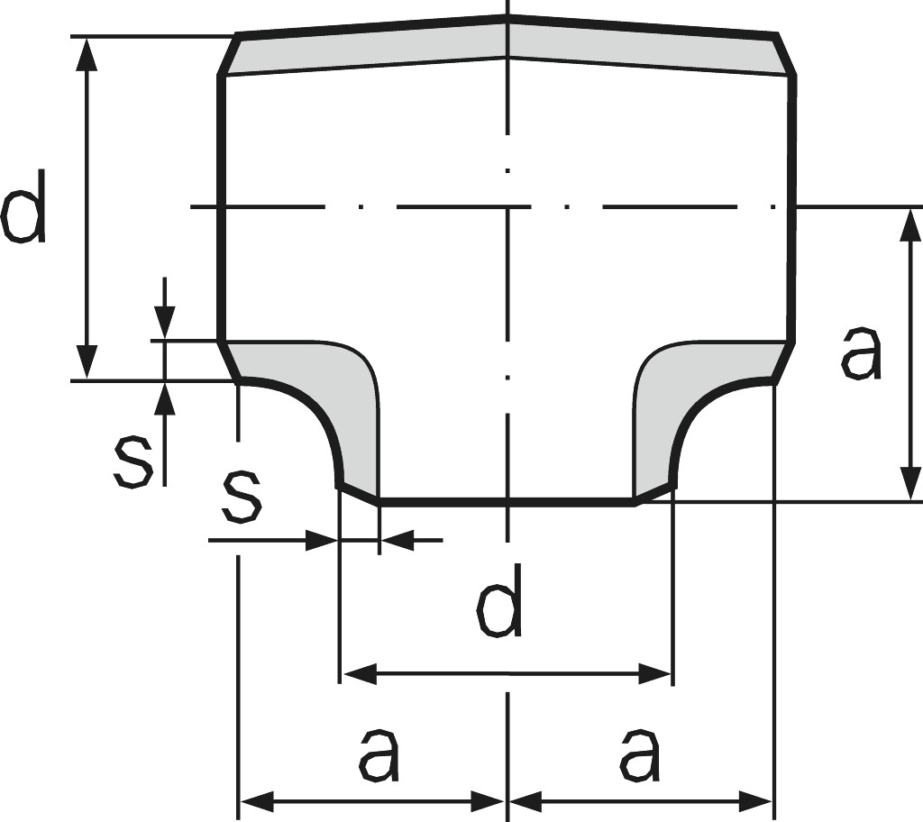 T-Stück EN 10253-2 Typ A P235GH TC1  26,9 x  2,3 mm